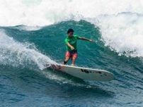 井上さん（日南）個人・団体銀　サーフィン・ロングボード世界大会