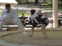 子ども力士が奮闘！「スッキリした」小学生のわんぱく相撲大会