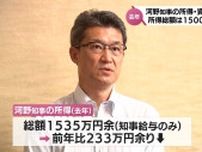 河野俊嗣宮崎県知事　去年1年間の所得総額は1535万円余り　前年より減少　新型コロナ問題による給与カットの影響