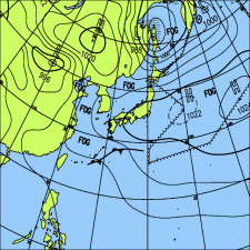 今日は北海道から九州は晴れるが南西諸島は曇りや雨