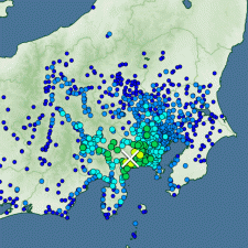 神奈川県厚木市などで震度５弱、津波の心配なし