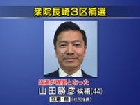 【衆院長崎3区補選】立憲民主党・前職の山田勝彦さんの当選が確実