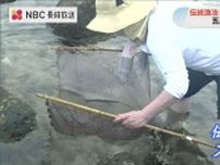 干満の差でできた潮だまりには…伝統漁法「スケアン」で昔ながらの小エビとり　長崎県五島市