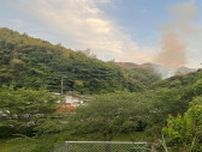 【火災鎮圧】長崎市で建物火災 木工所の作業場1棟を全焼　けが人なし（午後8時30分現在）