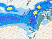 2日にかけて激しい雨のおそれ　1日正午〜雨風の24時間シミュレーション