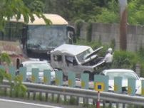 中央道で渋滞の列に観光バスが追突　3台絡み…4人搬送　現場は岡谷JCT付近　5月にも同様の事故
