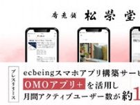ecbeing、松栄堂のスマホアプリ構築サービス「OMOアプリ＋」活用事例を公開 月間アクティブユーザー数が約1.9倍に