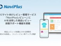 「NaviPlusレビュー」、AIレビュー投稿サポート機能を搭載 投稿時間を約60％削減