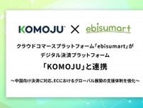 クラウドコマースプラットフォーム「ebisumart」、決済代行「KOMOJU」と連携 中国向け決済に対応