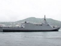 三菱重工が防衛省に引き渡し、3900トン型護衛艦「あがの」装備