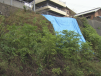 【速報】長崎市で住宅裏の石垣が崩れる　24時間雨量は66ミリ超　ケガ人なし《長崎》