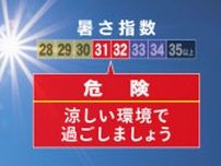 宮崎、鹿児島県（奄美地方除く）の暑さ指数日最高指数は危険の31以上