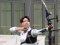 きっかけはアーチェリー部の「風船割り」勧誘　女子日本代表の170センチ新エース、男子顔負けの力強さで射貫くパリのメダル