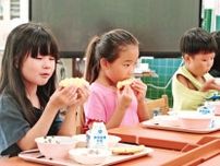 「いつものパインより甘い！」 東村立有銘幼稚園・小学校の給食にゴールドバレル　沖縄