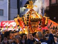 下谷神社大祭で4年ぶりに盛大な担ぎ手の声が響く！夕刻の連合神輿渡御は圧巻