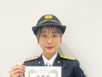 『水ダウ』で話題の森山未唯、制服姿で神奈川県警察防犯大使に「防犯について改めて考えるとても良い機会になりました」