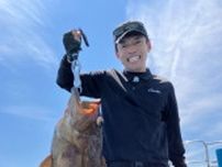 テレビ大阪・福谷清志アナ“日本記録級”の釣果　「ホウキハタ」全長78センチ　重さは8.3キロ