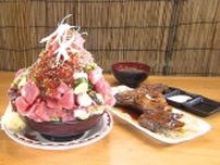 ネギトロ＆本マグロ2.5キロ“山盛りのマグロ丼”、伊勢エビ1匹天ぷら…千葉の飲食店が「オモウマい店」3度目の登場