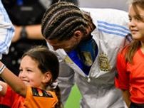 「最近見たなかで一番かわいい」 アルゼンチン代表MF、試合前にあった愛娘とのやり取りが話題に