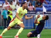 U-23日本代表、スペインに敗れパリ五輪準々決勝で散る…細谷真大のゴールは「かかとオフサイド」で幻に