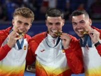 パリ五輪男子サッカーで優勝のスペイン監督 「コーチ陣にメダルはないが…」