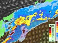 【大雨情報】「大雨と雷及び突風に関する全般気象情報」気象庁発表　九州南部・四国は“線状降水帯”発生おそれ　24時間雨量300ミリ予想　18日かけて非常に激しい雨の可能性【1時間ごとの風・降水シミュレーション】