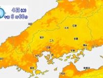 広島県内では今年初の「熱帯夜」に　けさの最低気温は広島市中区27.7℃までしか下がらず　県内４地点で25℃以上