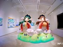 金田涼子が広州で初個展「とこしえの光」、W11美術館のこけら落とし展示