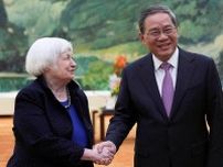 米財務長官、中国首相と会談　「厳しい話し合い」で関係改善