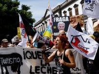スペイン領カナリア諸島、数千人がオーバーツーリズムに抗議