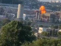 ロシアのトゥアプセ製油所、ドローン攻撃受ける　5月にも被災
