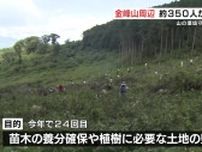 『山の環境守り 海の再生へ』金峰山周辺で約350人が下草刈り　熊本