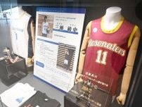 デフバスケ三瀬選手（佐賀市出身）の記念品展示　日本代表Ｔシャツなど　ＳＡＧＡアリーナ
