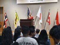暮らしや体験談　日本語でスピーチ　弘堂国際学園でコンテスト