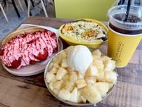 新大久保『CAFE BINGGO』。新鮮なフルーツがうまいかき氷と韓国式焼きイモの変化球！