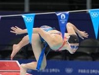 競泳日本代表がパリ五輪会場で初練習　水深浅く「飛び込んだら目の前が床」と青木玲緒樹