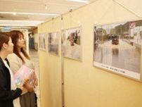 豪雨６年 避難や備えの大切さ実感　岡山市役所でパネル展始まる