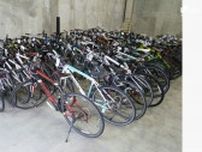 押収したスポーツバイクは約100台にも　自転車窃盗容疑で逮捕した中国国籍の男らとの関連捜査＝静岡県警