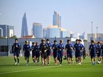 UAE戦の前日練習は32度の暑さの中でスタート！ 雰囲気は良好、チームメイトにいじられていた２選手は？【U-23アジア杯】