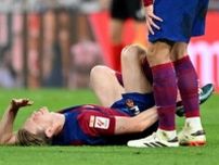F・デ・ヨング、エル・クラシコで今季3度目の右足首負傷…今季絶望も、EURO出場は可能？