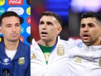 アルゼンチン代表の監督と選手がコパ・アメリカ開幕戦のピッチに苦言 「ボールが転がる代わりに跳ねる」