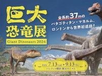 ロンドンの大英自然史博物館から世界最大級の巨大竜脚類「パタゴティタン・マヨルム」が初来日！　『巨大恐竜展 2024』今夏開催
