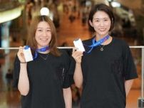 【バレー女子】古賀「高い壁を越えて自信になった」ネーションズL銀メダルの女子日本代表が帰国