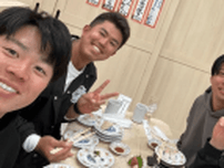 日本ハム・今川優馬 清宮幸太郎らとお寿司屋さんへ「みんないっぱい食べるわ…」