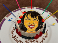 北斗晶がほっこり誕生日パーティー「すごーぃ！！似顔絵ケーキ」