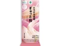 ファミリーマート「とろける食感 ぎゅっと桃」5月14日発売、福島県産桃果汁46%使用のアイスバー、果実生産の支援につなげるシリーズ