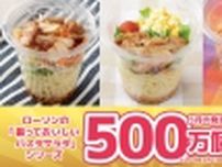 ローソン「振っておいしいパスタサラダ」に新商品、てりマヨチキン･チャーシュー･スパイシータコス風を発売