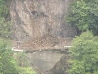 【速報】静岡市の山間部で落石事故…岩盤が崩落か　2人搬送もいずれも意識あり　市が発注の法面修繕工事で