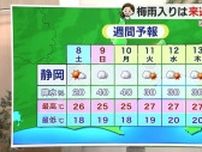8日は洗濯日和　9日夜は全域で雨の予想　梅雨入りは来週後半か【静岡・ただいま天気 6/7】