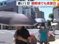今年一番の暑さ…真夏日の地点も多く　県内最高は川根本町32.9℃　15日も暑さ続き熱中症に注意　静岡